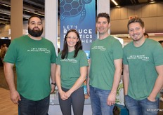 The Star Group is focused on reducing plastics. Smiling in the picture are Adam Hormis, Jessica Wells, Kevin Quirk and Jon Karwacki.